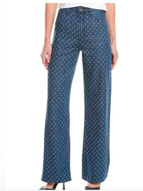 rag & bone tThe Lori Mid Rise Wide Leg Augusta Tweed Jeans 27 NWT